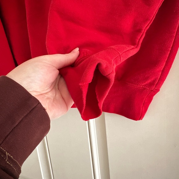 Vintage 90s Red Wings NHL Crewneck Sweatshirt Detroit Hockey Red Black Sports - Picture 6 of 12